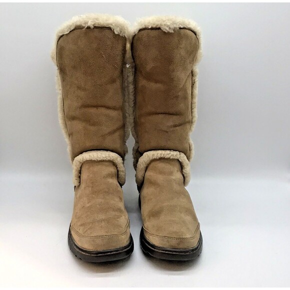 UGG Australia Katia Boots Women's 5 Brown Waterproof Suede Sheepskin 1008030 - Picture 2 of 11